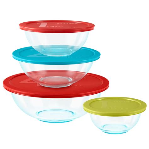 Generally, it is recommended to clean <strong>Pyrex</strong> canisters by hand and run plastic covers through the dishwasher on the countertop. . Lids for pyrex glass bowls